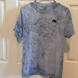 Marble blue buffalo t-shirt